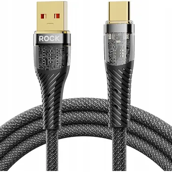 Datový kabel Kabel Rock USB - USB-C 1,2 m černý
