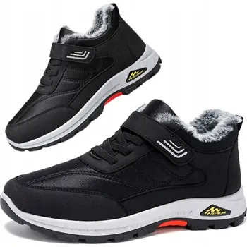 Pracovní obuv ZIMNÍ SPORTOVNÍ BOTY ZATEPLENÉ TRAPERY SNĚHULE NA PLATFORMĚ VEL. 44