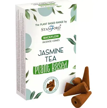 Aroma lampa Stamford Rostlinné vonné kužely Tekoucí dým Jasmínový Čaj 12 ks