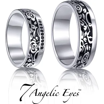 Prsten 7 Angelic Eyes Stříbrný dámský snubní prsten 043 - Mila Velikost: 67
