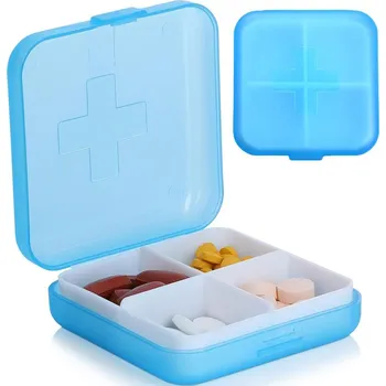 dobirkov.cz Krabička na léky, pillbox, cestovní pouzdro na léky, mix barev