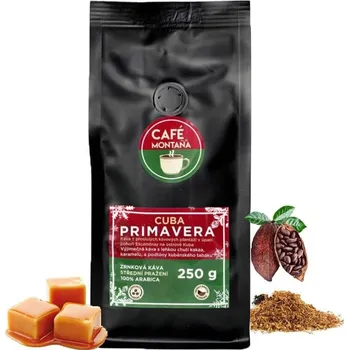 Káva Café Montaña Cuba Primavera, zrnková káva Velikost balení: 500g