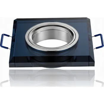 Bodové svítidlo Halogenové svítidlo pod omítku GU10 skleněné černé zapuštěné do stropu