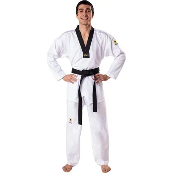 Kimono KWON Taekwondo kimono Kwon Fightlite 170cm BÍLÁ|ČERNÁ