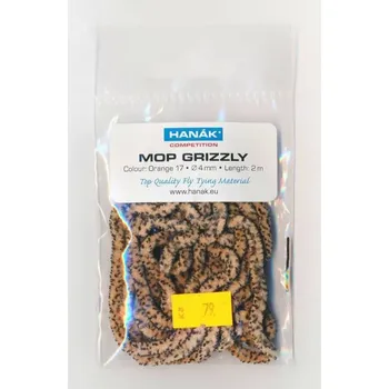 Hanák Mop Chenille GRIZZLY 17 Orange 6mm