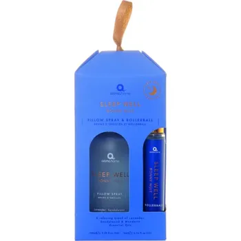 Polštář aroma home dárková sada sprej na polštář + roll-on, Sleep Well, 2ks