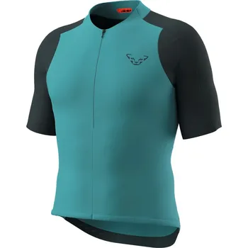 Cyklistické oblečení Pánský cyklistický dres DYNAFIT RIDE LIGHT SHORT SLEEVE 1/2 ZIP JERSEY MEN strom blue blueberry M