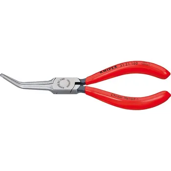 Kleště Ploché kleště jehlové vyhnuté 160mm KNIPEX 3121160