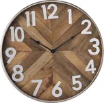 Dřevěné hodiny v kovovém rámu Mrionn - Ø 50*6 cm / 1*AA 48915607