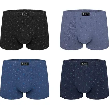 Boxerky FANNIFEN Pánské bavlněné boxerky G5202 - 4ks v balení Velikost: XL