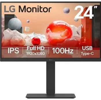 Monitor LG 24 24BA650-B Full HD HDMI DP DaisyChain IPS Black 16:9