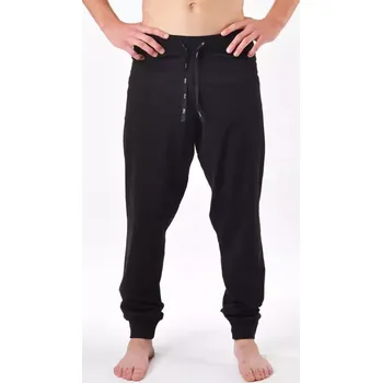 Pánské pyžamo GINA pánské kalhoty dlouhé pyžamové pánské, šité, klasické, jednobarevné Pyžama 2025 79201P černá XL