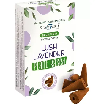 Aroma lampa Stamford Rostlinné vonné kužely Tekoucí dým Levandule 12 ks