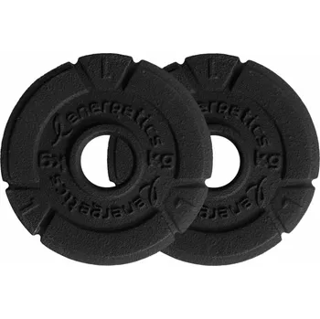 Energetics kotouče činek z litiny, 2 x 5 kg, 30mm otvory - 0 - béžová - 2x5 kg