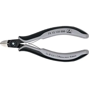 Kleště Přesné boční štípací kleště na elektroniku ESD KNIPEX 7912125ESD