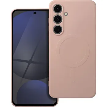 Náhradní kryt pro mobilní telefon Kryt Silikonové kryt Mag Cover s MagSafe Samsung Galaxy S25 FE Pink