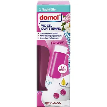 Osvěžovač vzduchu Domol WC gel Flower náhradní náplň 75 ml