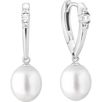 Náušnice GAURA PEARLS SK25484EL-W