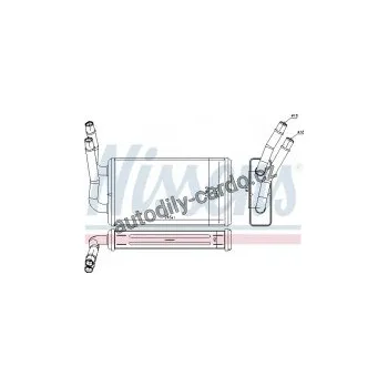 Chladič motoru Výměník tepla NISSENS 71778
