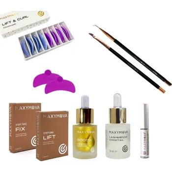 Kosmetická sada Maxymova Lash Lift Kit zlatá řada – startovací sada na laminaci řas
