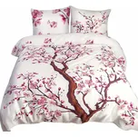 Darymex Saténové povlečení 160x200 22405 růžová pudrově růžová květinová bavlna Panel 225494734