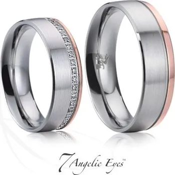 Prsten 7 Angelic Eyes Ocelový dámský snubní prsten 024 - Euridika Velikost: 57