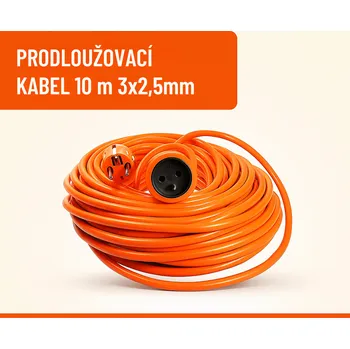 Prodlužovací kabel Meister Prodlužovací kabel 10 m, 1 ks zásuvky,3x2,5mm