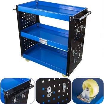 Vorfal Dílenský vozík na nářadí s bočními stěnami a závěsnými háčky