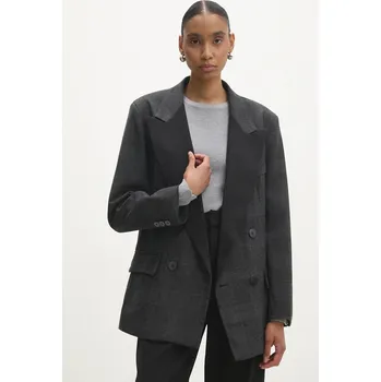 Dámské sako Sako Answear.LAB šedá barva LD1560.hms 90X, vel. S