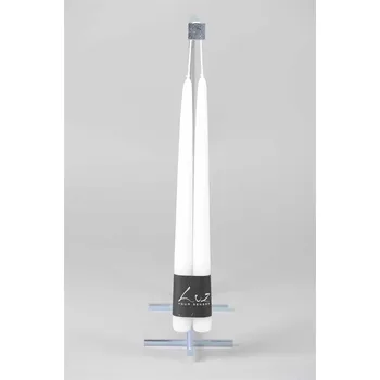 Svíčka Pár kónických bílých svíček Variant: 40cm