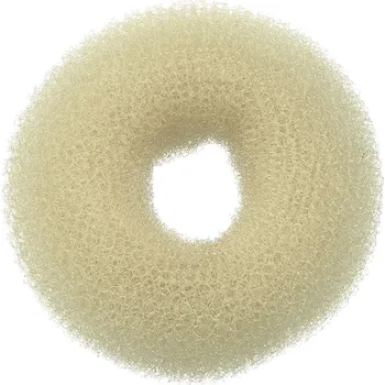 Kulatá výplň do drdolu Sibel - krémová, 8 cm