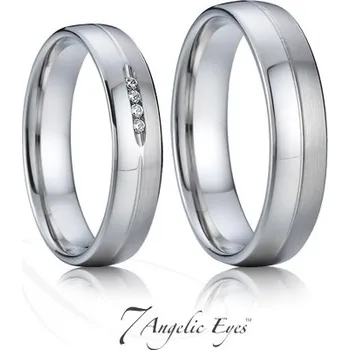Prsten 7 Angelic Eyes Ocelový pánský snubní prsten 011 - Jack Velikost: 58
