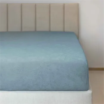 Prostěradlo Froté prostěradlo č.25 ledově modrá 200x200