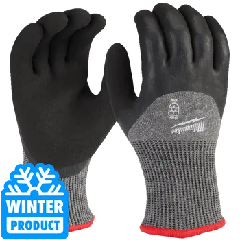 Pracovní rukavice MILWAUKEE 12(párů) x Zimní Rukavice odolné proti prořezu Stupeň 5 velikost - M/8