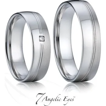 Prsten 7 Angelic Eyes Ocelový pánský snubní prsten 005 - Radúz Velikost: 65