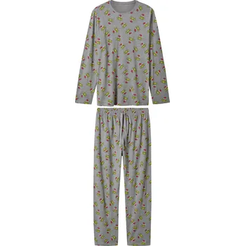 Pánské pyžamo Pánské pyžamo Grinch šedá L