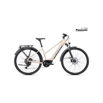 Elektrokolo CTM Senze Gx Lady 28" matná světlebéžová / šedá L (18) 18"; Hnědá kolo + DÁREK DLE VÝBĚRU!