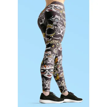 Dámské legíny UTOPY Termo Dámské sportovní legíny Muerte Velikost: XXL