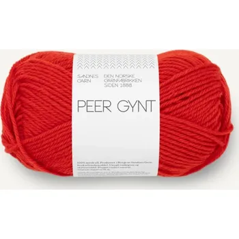 Příze Sandnes Garn Peer Gynt 4018 – scarlet red