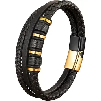 Náramek Pánský kožený náramek Cameron