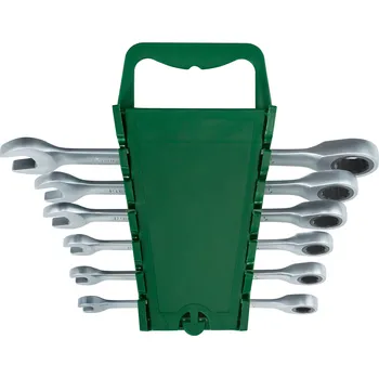 Klíč PARKSIDE® Sada otevřených a očkových klíčů s ráčnou, 5dílná / 6dílná (sada klíčů s rovnou ráčnou, 6dílná)