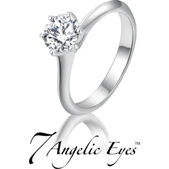 Prsten 7 Angelic Eyes Stříbrný zásnubní prsten - Grace Velikost: 51