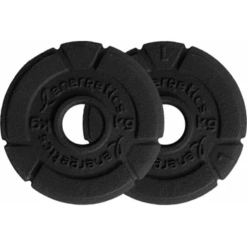 Energetics kotouče činek z litiny, 2 x 0,5 kg, 30mm otvory - 0 - béžová - 2x0,5 kg