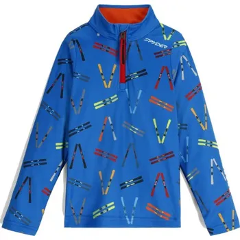 Chlapecké oblečení Chlapecká lyžařská mikina Spyder INTERNATIONAL 1/2 ZIP - modrá 92