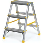 Oboustranné hliníkové schůdky ALVE EUROSTYL, 2x3 stupně, výška 0,61 m 161316917