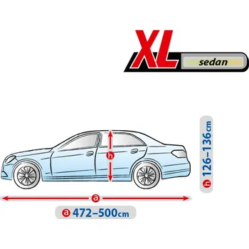 Plachta na motorové vozidlo Plachta na auto BASIC GARAGE XL sedan