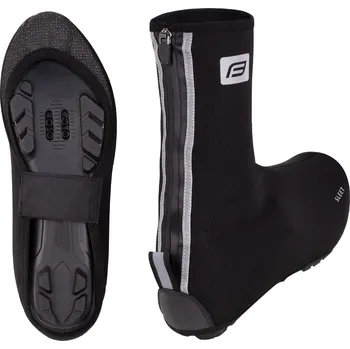 Cyklistika Návleky na tretry FORCE SLEET MTB voděodolné zateplené reflexní Barva: Černá, Velikost: L (42-44) voděodolné, zateplené, MTB, reflexní prvky