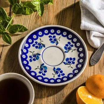 Talíř Keramický talíř / podšálek Bolesławiec 16 cm - dek. 890