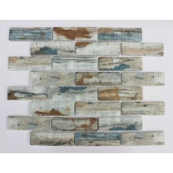 Obklad Premium Mosaic Skleněná mozaika Premium Mosaic blue 26x30 cm mat MOSV98BBL MOSV98BBL