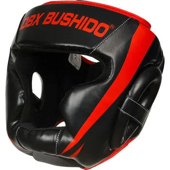 Cyklistická přilba DBX BUSHIDO Boxerská helma DBX BUSHIDO ARH-2190R L / Š34 D34 ČERNÁ|ČERVENÁ